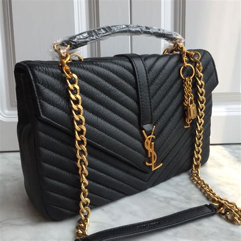 ysl college large measurement|ysl college vs loulou bag.